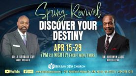 Discover Your Destiny | Dr. J. Kendal Guy | April