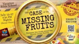 Vacation Bible School “Case of the Missing Fruit”