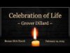 Celebration of Life | Grover Dillard | February 19, 2023